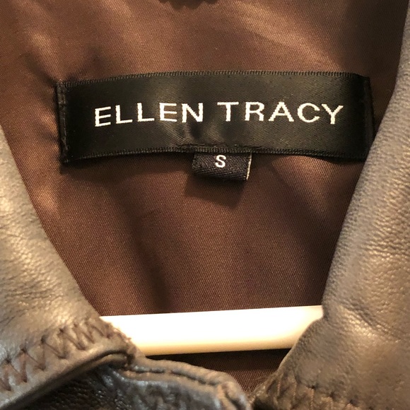 Genuine Leather Ellen Tracy Coat - Picture 4 of 10